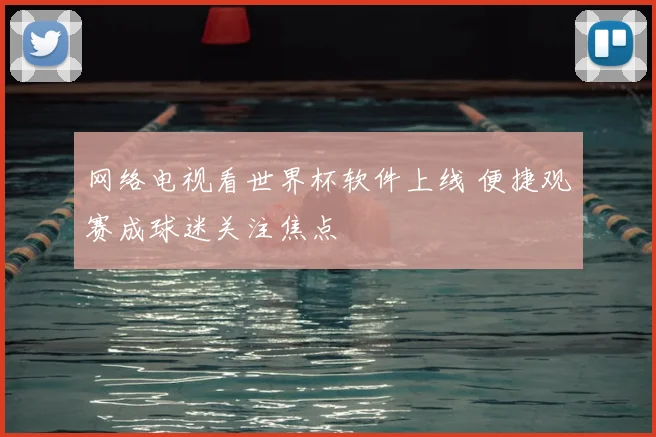 网络电视看世界杯软件上线 便捷观赛成球迷关注焦点